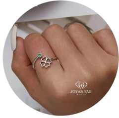 Anillo Trebol de la Suerte Regulable en internet