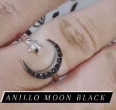 Anillo Moon Black Regulable - comprar online