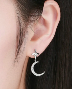 Aros Luna y Estrella Colgantes - comprar online