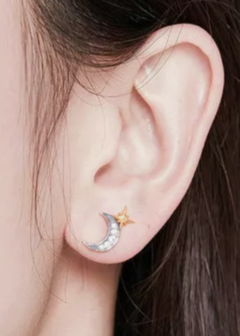 Aros Luna y Estrella pasantes - comprar online
