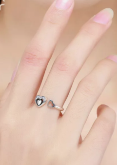 Anillo Corazon Doble Regulable - comprar online