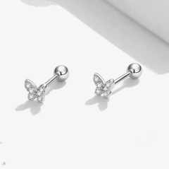 Aros mariposa cierre a rosca