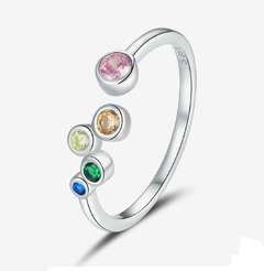 Anillo Rivoli Multicolor regulable