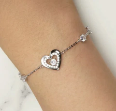Pulsera double heart - comprar online