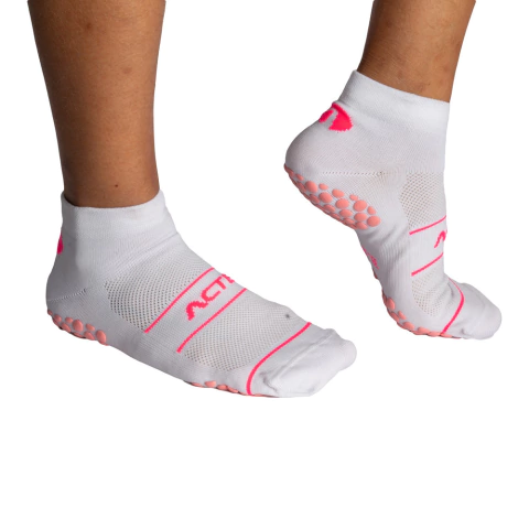 Meia de Hidroginástica 33/38 Branco/Rosa F15-BR Acte Sports