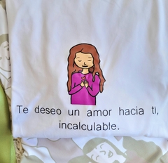 Remera AMOR HACIA TI ♥ - Ciruela Tienda