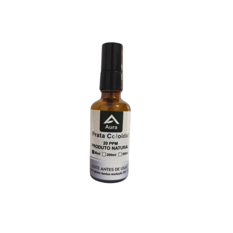 Spray Prata Coloidal Pura 20PPM 50ml Aura - comprar online