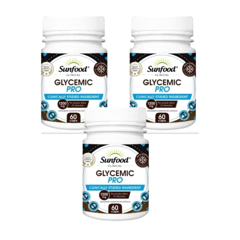 3 Glycemic Pro 60 cápsulas Sunfood - comprar online