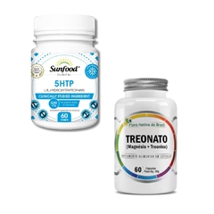 5htp 60 Cápsulas + Treonato 60 cápsulas - Ansiedade/ Memória / Insônia
