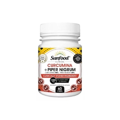 Curcumina + Piper Nigrum 1000mg 60 cápsulas Sunfood