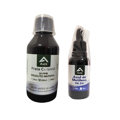 Prata Coloidal ( Nano Prata ) Pura 200ml + Azul de Metileno PA 5% 30ml - comprar online