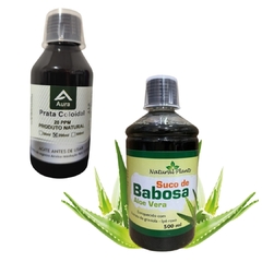 Prata Coloidal ( Nano Prata ) Pura 200ml + Suco de Babosa 500ml - comprar online