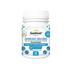 Ginkgo Biloba 500mg 60 cápsulas Sunfood
