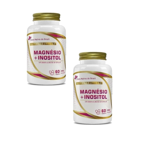 2 Magnésio Inositol 60 cápsulas Flora nativa