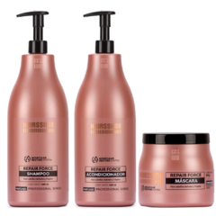 Kit Grande Shampoo, Acondicionador y Mascara Repair Force Hair Logic Hairssime
