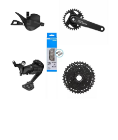 SHIMANO CUES 1x9v - 11-36T CON 32T EJE CUADRADO