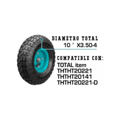 Carro De Mano Porta Bultos 200 Kg Ruedas Neumáticas Emtop - HURLINBOX