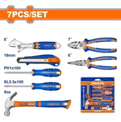 Set Martillo Pinza Llave Destornillador Wadfow Whs5307 - tienda online