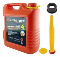 Bidon Combustible Naranja 4 Litros Lusqtoff