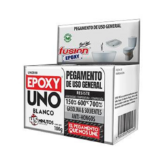 Pegamento Adhesivo Especial Fusion Epoxy Uno Blanco 100 G