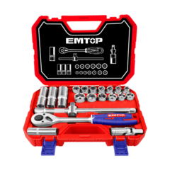 Juego Kit De Tubos 1/2 Pulgada Emtop 21 Pzs 8-24mm Eskt12211