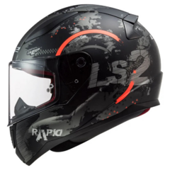 Casco Moto Integral Ls2 Ff 353 Rapid Circle Negro Mate