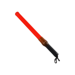 Bastón Luminoso Led Recargable 54cm Rojo Kushiro