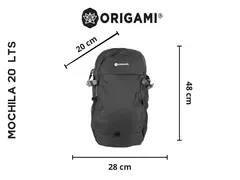 Mochila 20 Lts, Trecking, Ciudad, Bosque, Playa Origami - comprar online