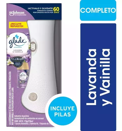 Glade Truescent Aromatizador Automático + Repuesto + Pilas