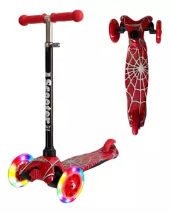 Monopatín Scooter Italy Mini Graffiti Rojo Niños 3 Ruedas led - comprar online