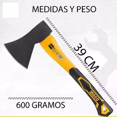 Hacha De Mano Forjada Mango Fibra De Carbono 600g Ingco HAXS206001 en internet
