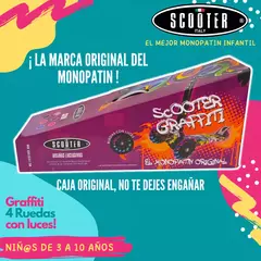 Scooter Italy Graffiti Red Plegable 3 Ruedas Led en internet