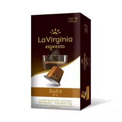 Cafe En Capsulas La Virginia Espresso Sutil N5 10 Capsulas