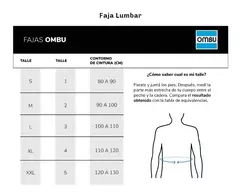 Faja Lumbar De Trabajo Protector Lumbar 6 Ballenas - OMBU - HURLINBOX