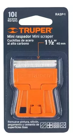 Mini Raspador Raspin Plástico Con Navaja De 40mm Truper 12352 - comprar online