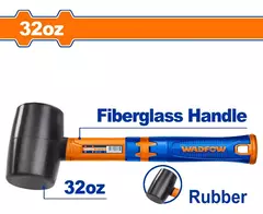 Maza De Goma Wadfow Martillo 900grs Mango De Fibra Whm7307 en internet