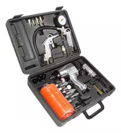 Kit Llave Pistola De Impacto + Medidor 27 Pzs Konan Kki/02