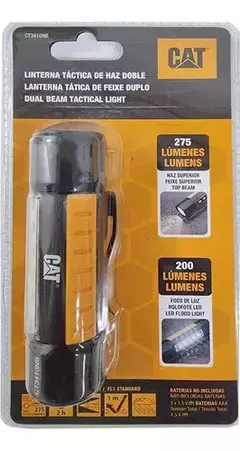 Linterna Táctica Cat Ct3410sdm Led Amarilla 275 Lm