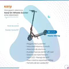 Monopatín Kanji Eléctrico 350w 25km/h 100kg