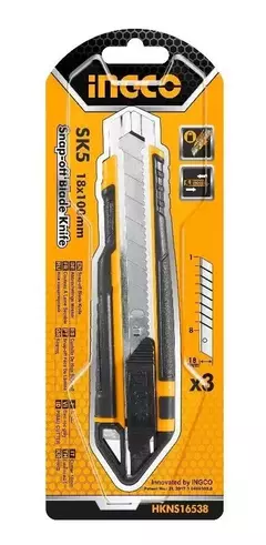 Cutter 169mm Ingco Hkns16538 Con 3 Repuestos