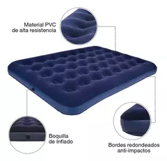 Colchón Inflable Avenli 2 Plazas 137x191x22 200kg Camping - comprar online