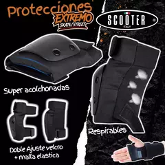 Kit Protecciones Profesional Roller Skate Scooter Italy - tienda online