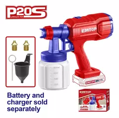Pistola De Pintura Emtop Elsg2003 800ml Sin Bateria - comprar online