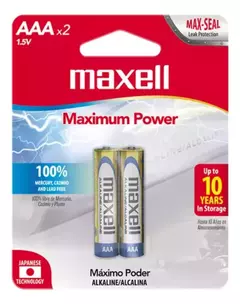 Pilas Maxell Alcalina Aaa X 2u Cilíndricas 1.5v