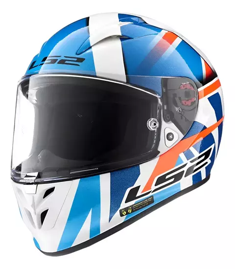 Casco LS2 FF323 Arrow R Replica JOHN MCPHEE Azul-Rojo-Blanco