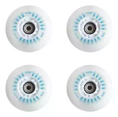 Imagen de Pack X 4 Ruedas Iluminación Led Annezi Roller 80mm 90A