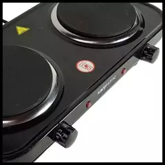 Anafe Eléctrico Kanji Kjh-hp2200std Negro 2 Hornallas