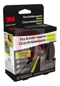 Cinta Neon Antideslizante 3m Fotoluminiscente 50mm X 5mt