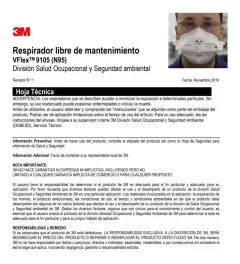 Barbijo Mascarilla 3m 9105 N95 Vflex Niosh Original - comprar online