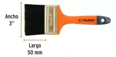 Pincel Profesional Ancho 7,5cm Mango Plástico Truper 14485 - comprar online